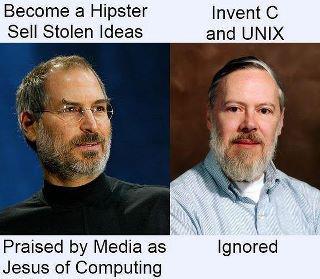 Dennis Ritchie vs Steve Jobs